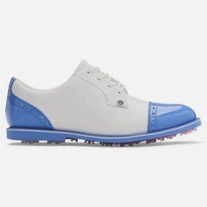 Women’s G/Fore Gallivanter Cap-Toe Vista Blue Snow White Golf Shoes